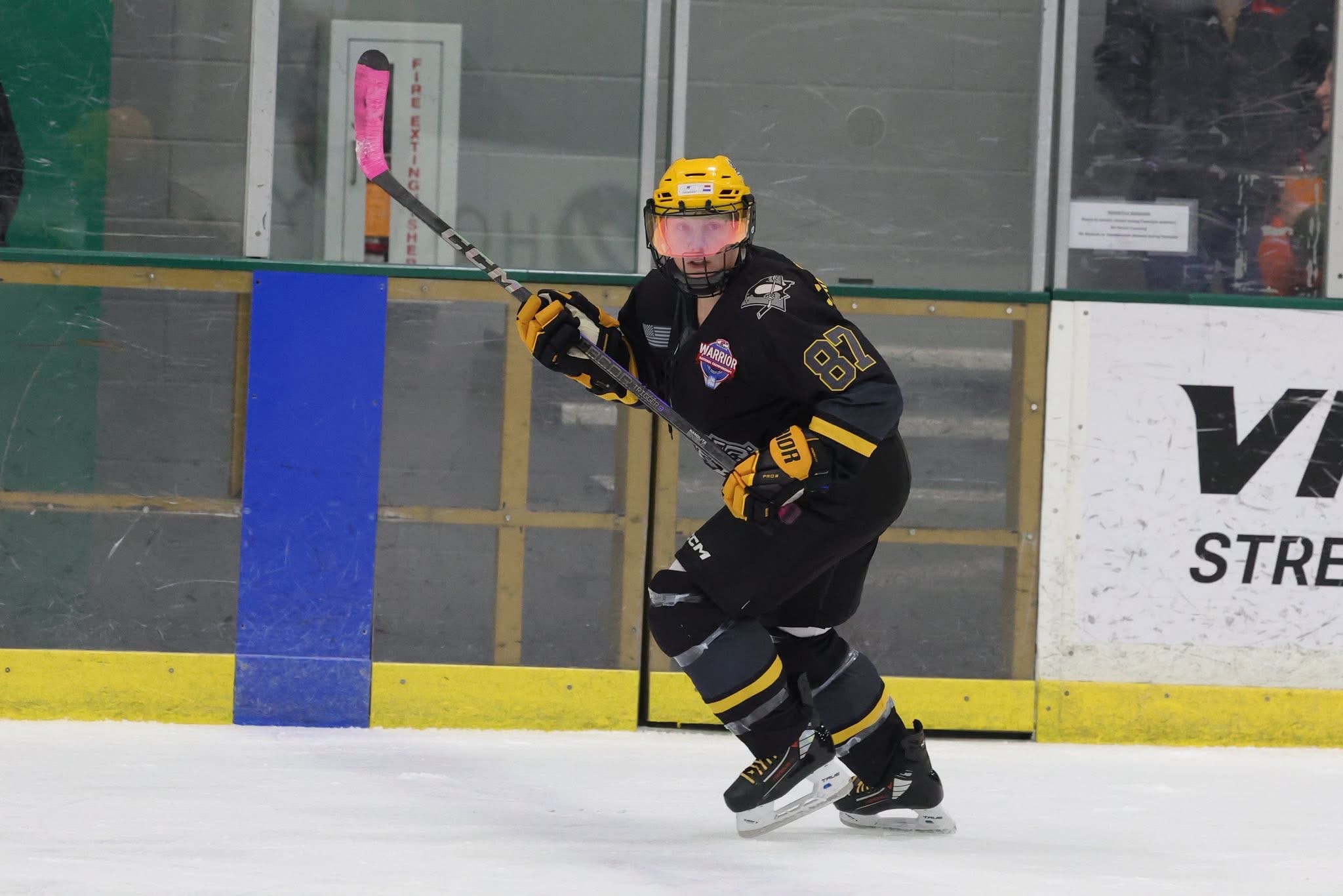 Action shot of Ashley Chamboredon