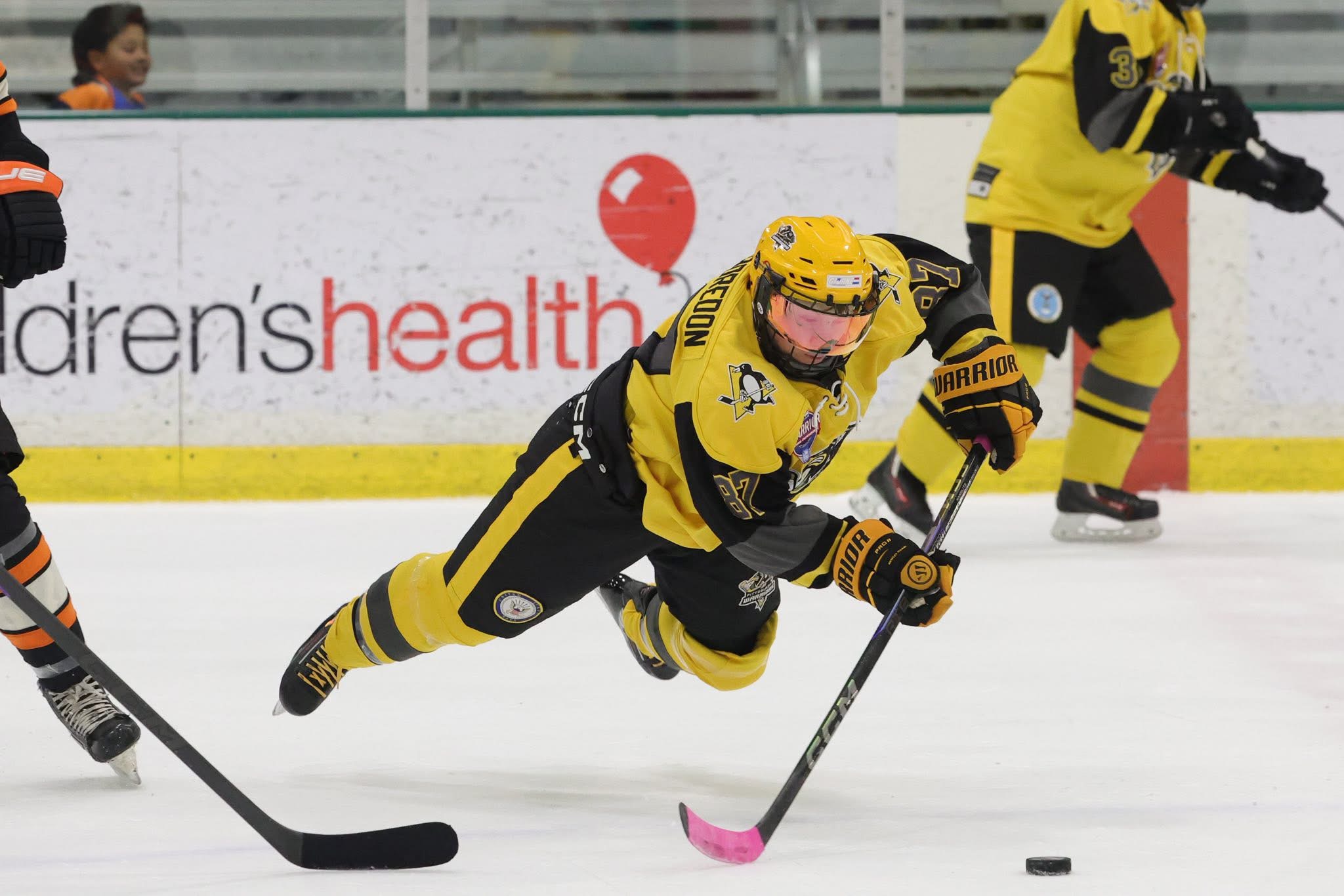 Action shot of Ashley Chamboredon