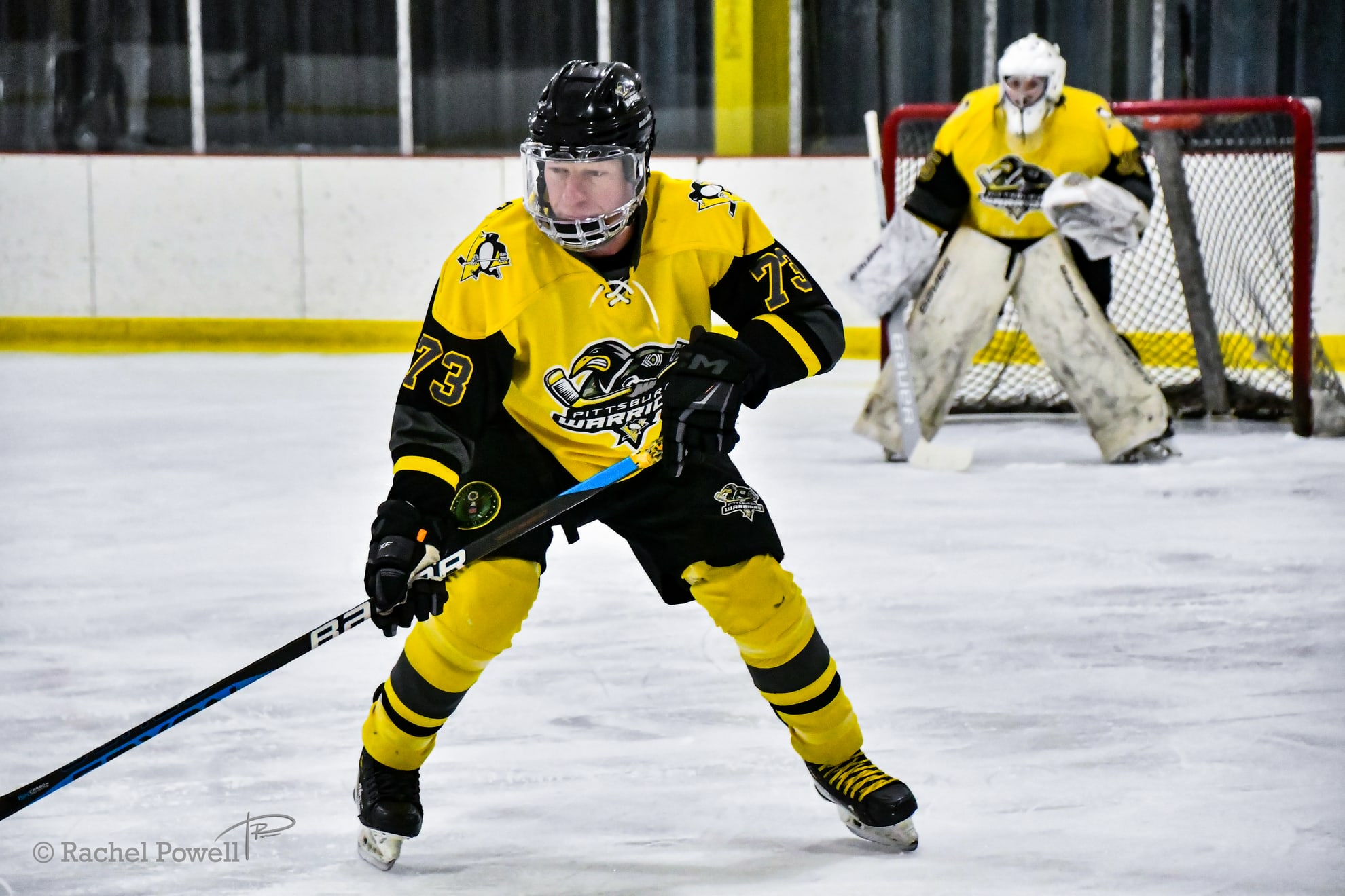 Action shot of Adam Rosenwald