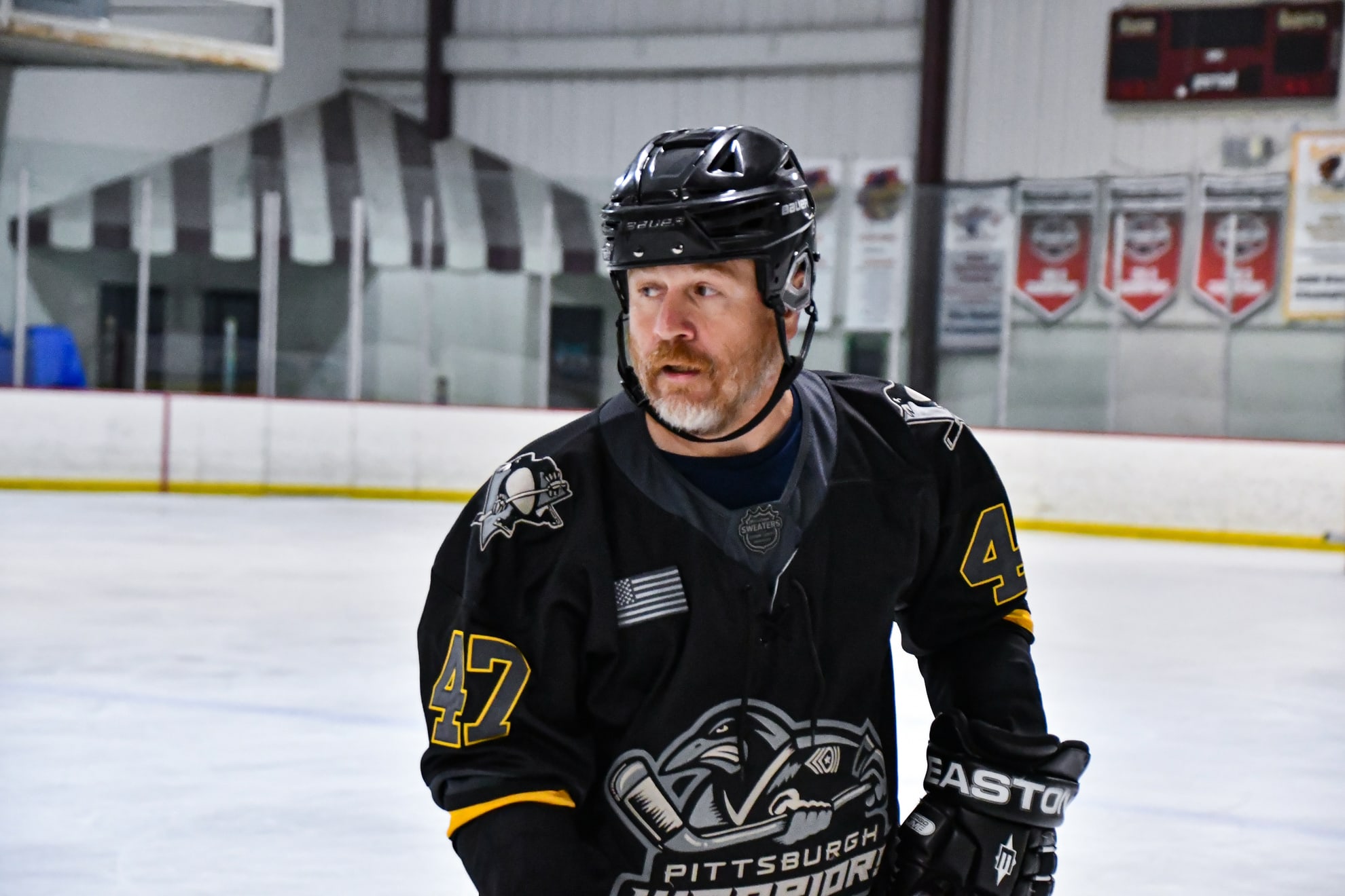 Action shot of Steve Tingley
