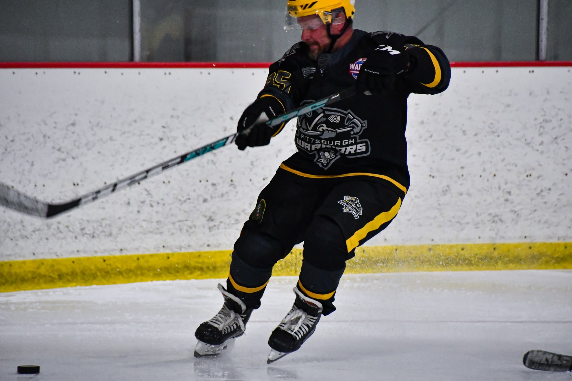 Action shot of Riley Schneider