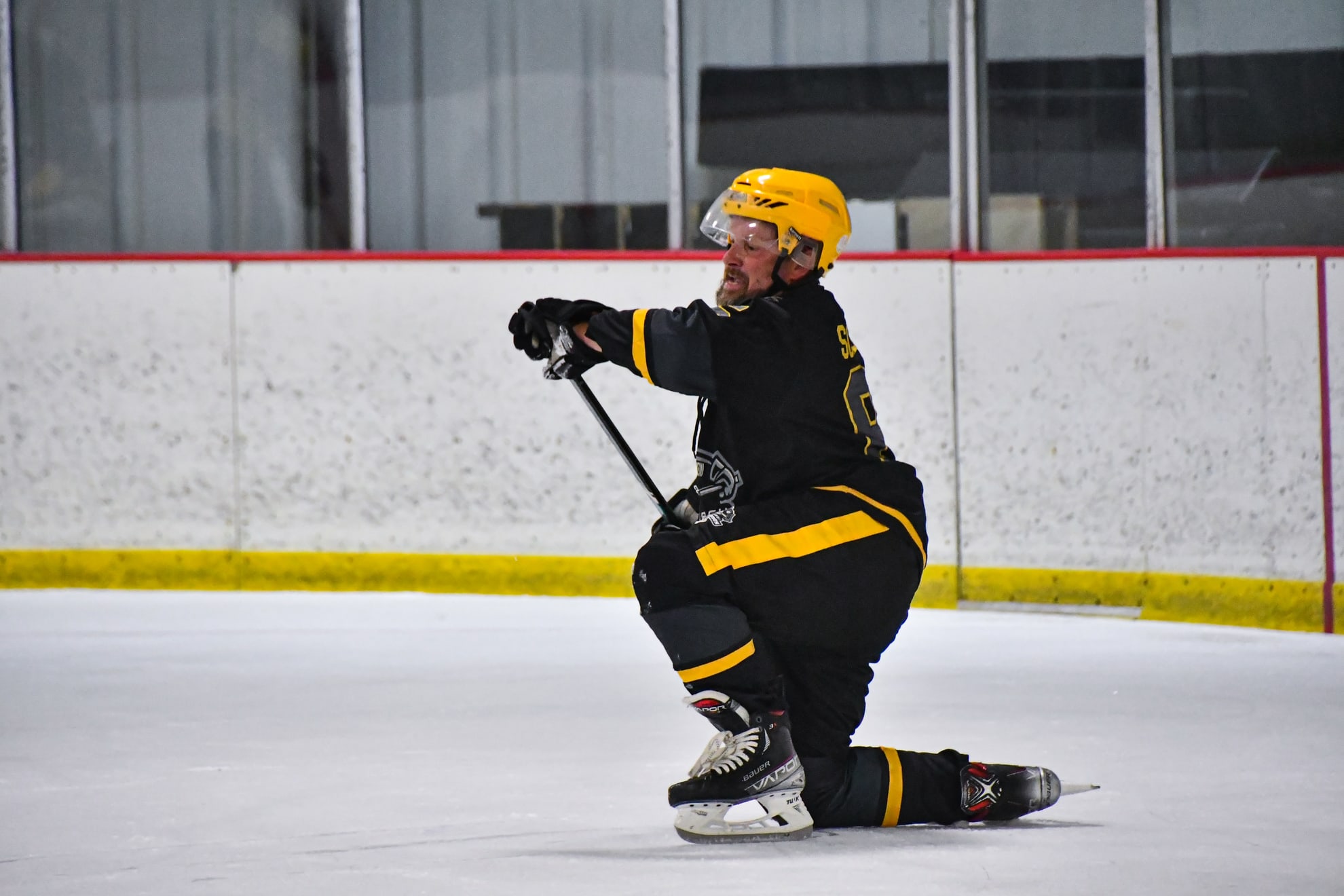 Action shot of Riley Schneider