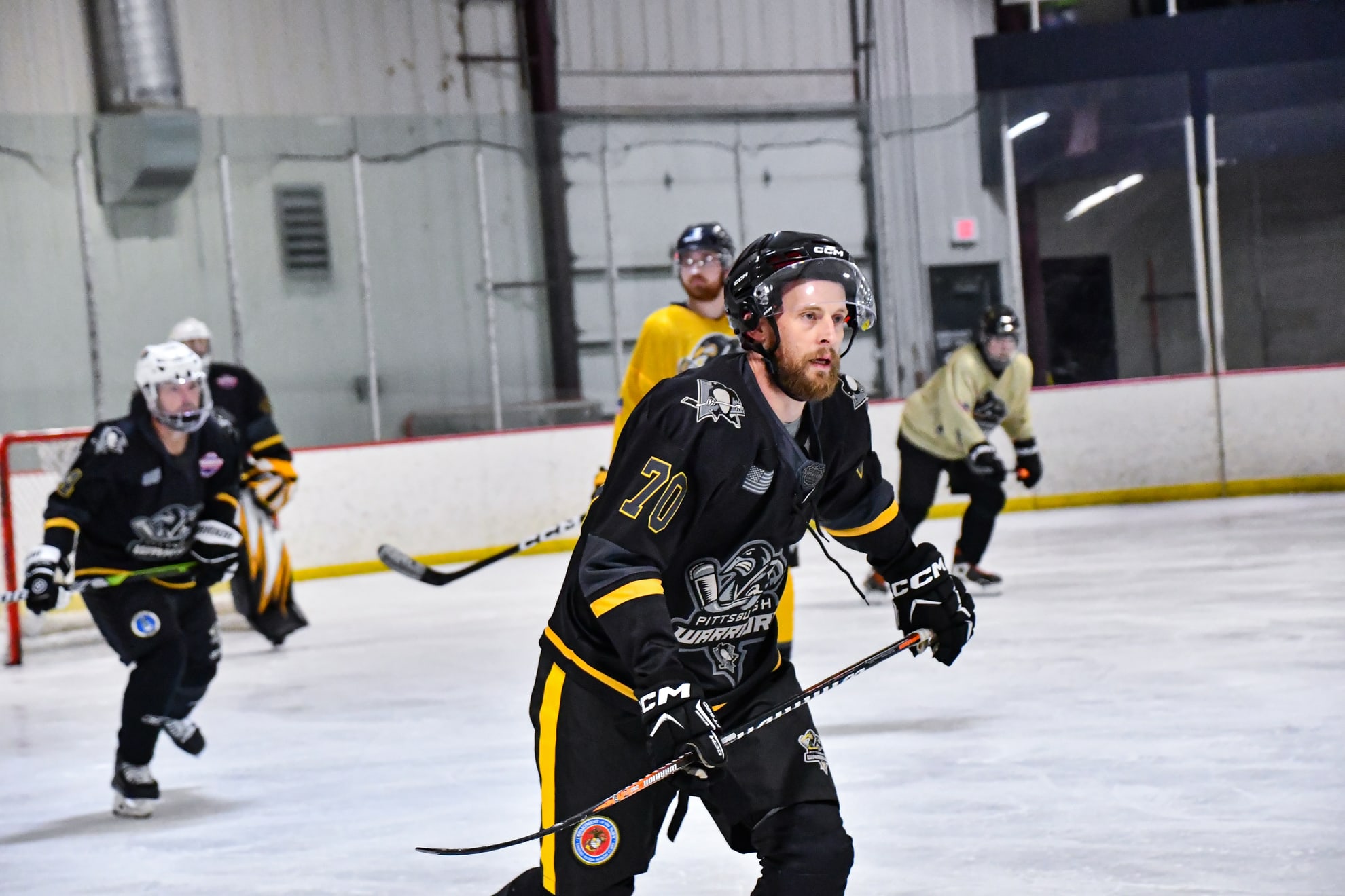 Action shot of Jeremy Huey