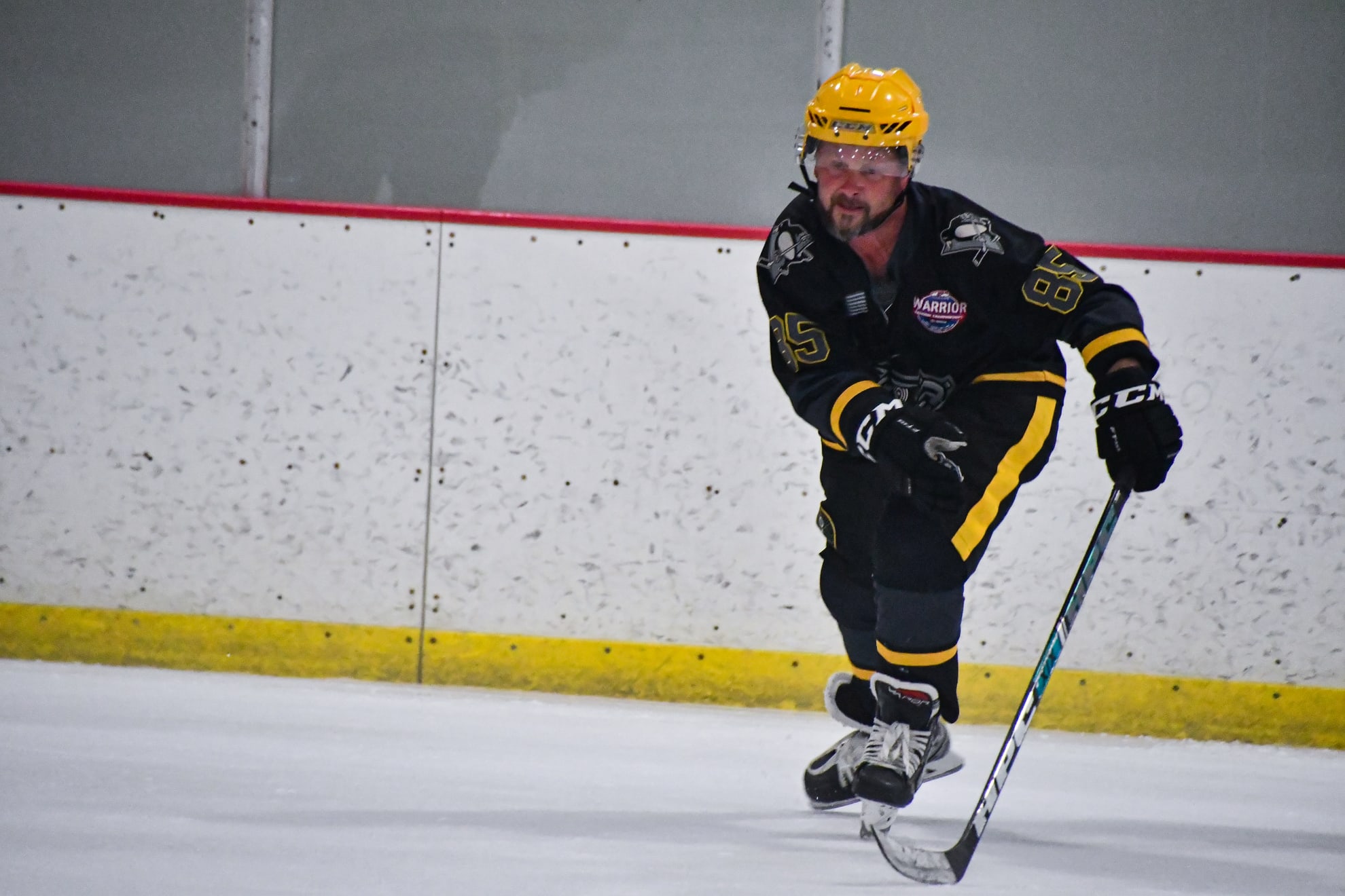 Action shot of Riley Schneider