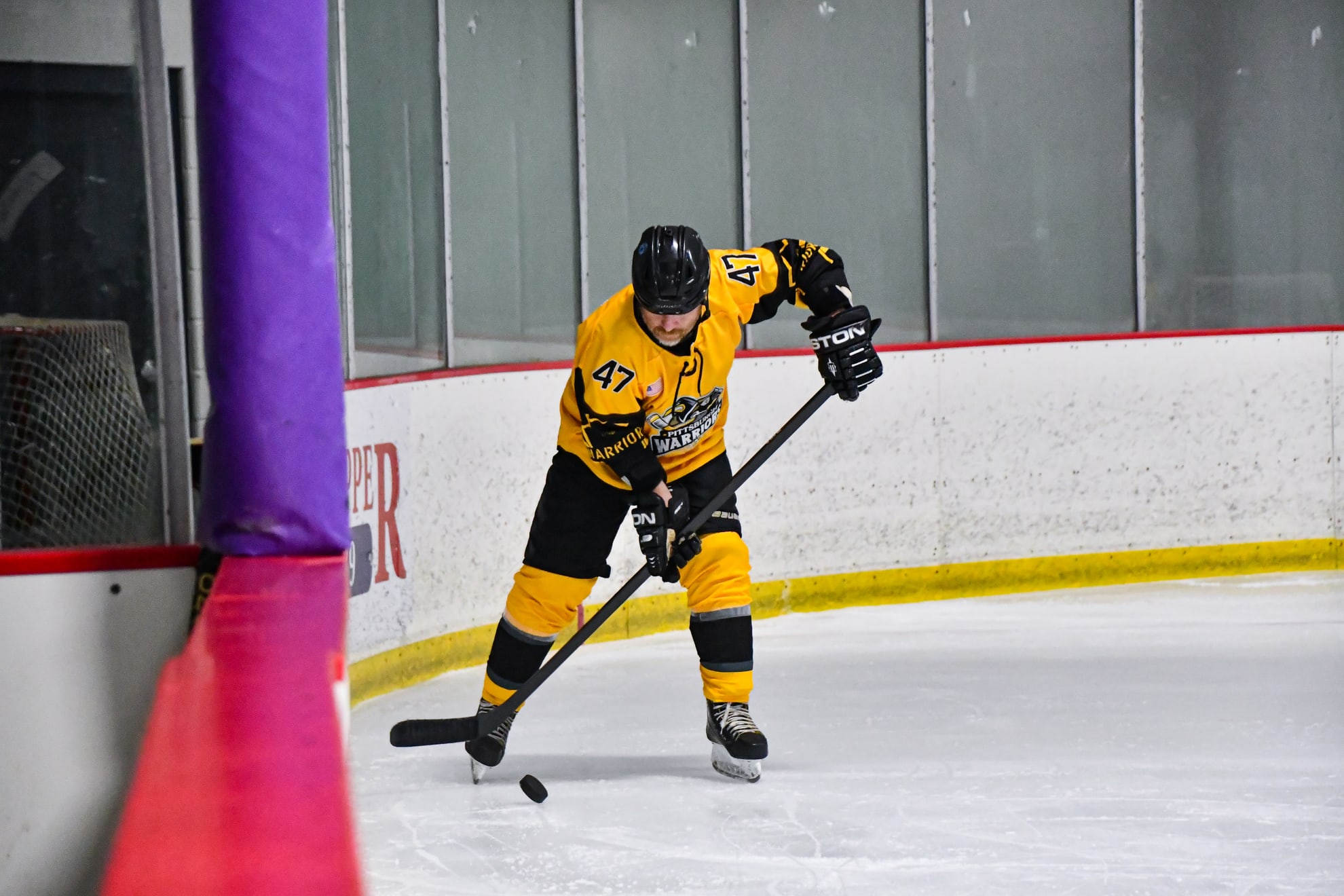 Action shot of Steve Tingley