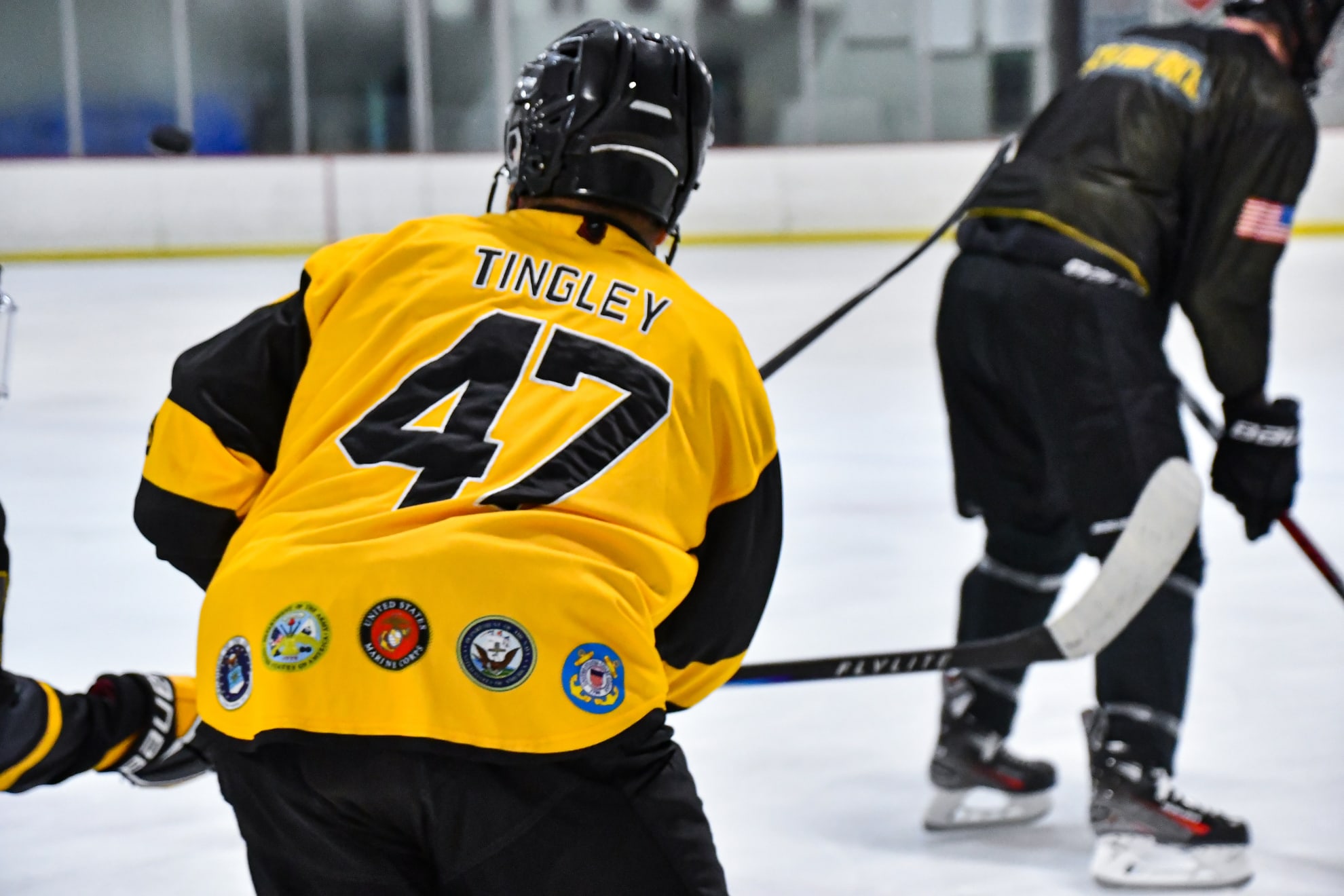 Action shot of Steve Tingley