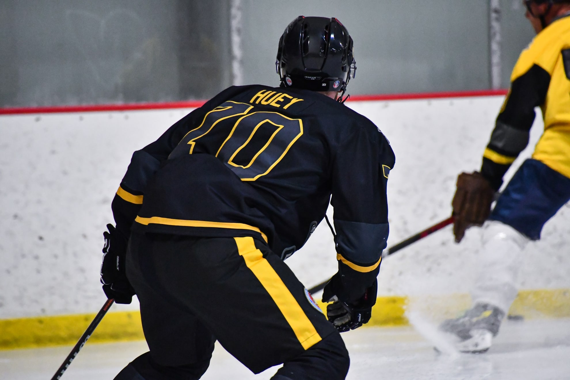 Action shot of Jeremy Huey