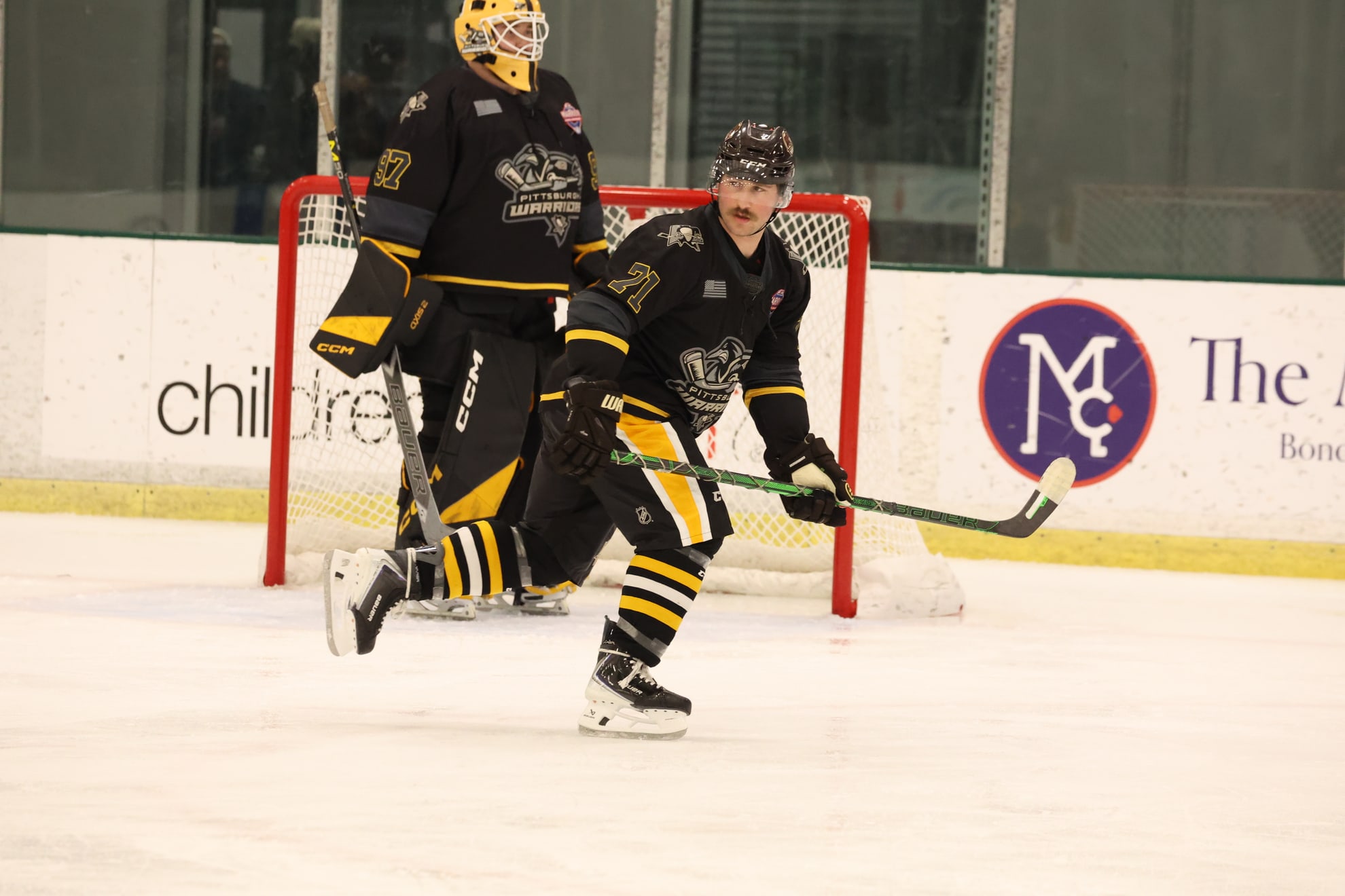 Action shot of Evan Wawrykow