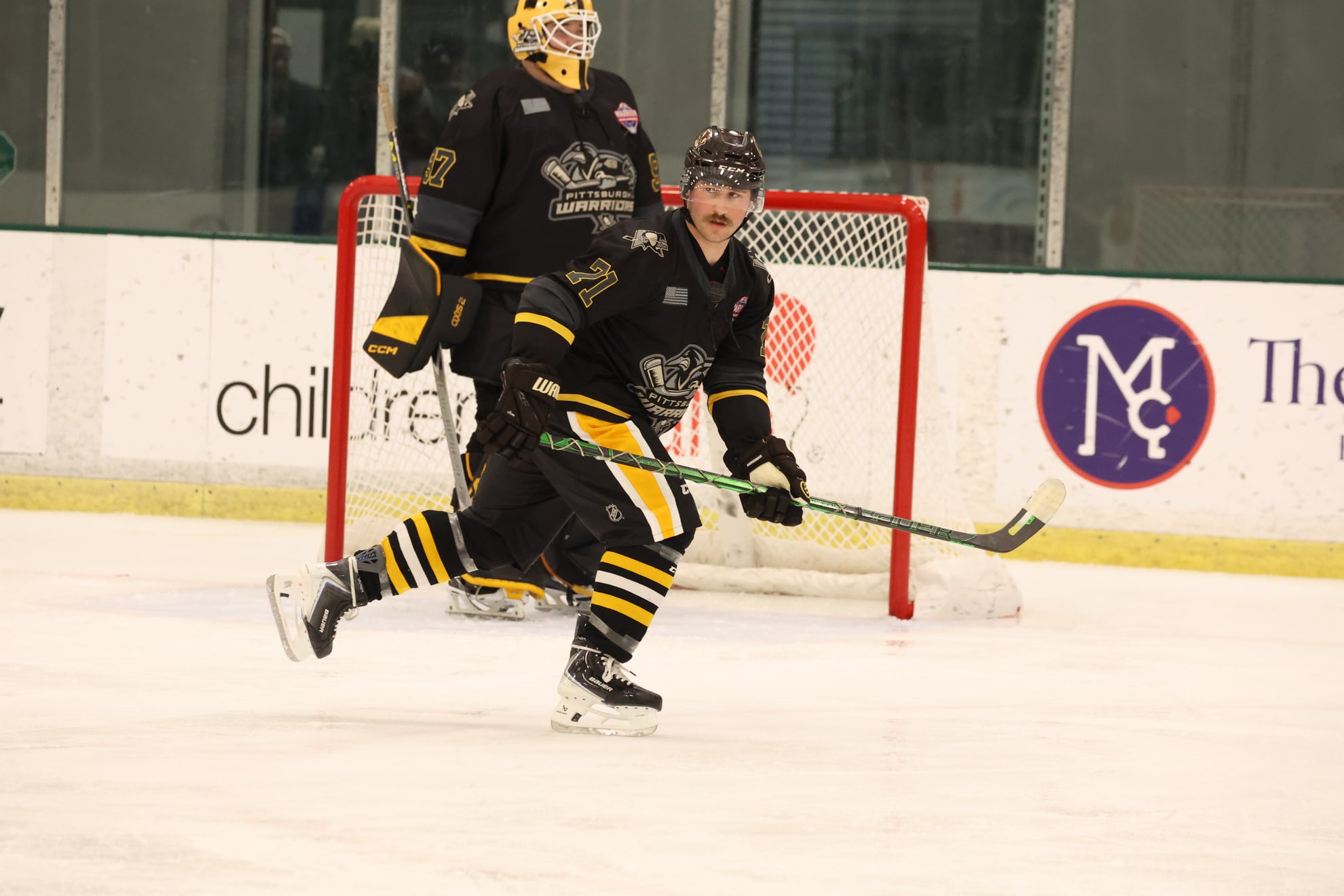 Action shot of Evan Wawrykow
