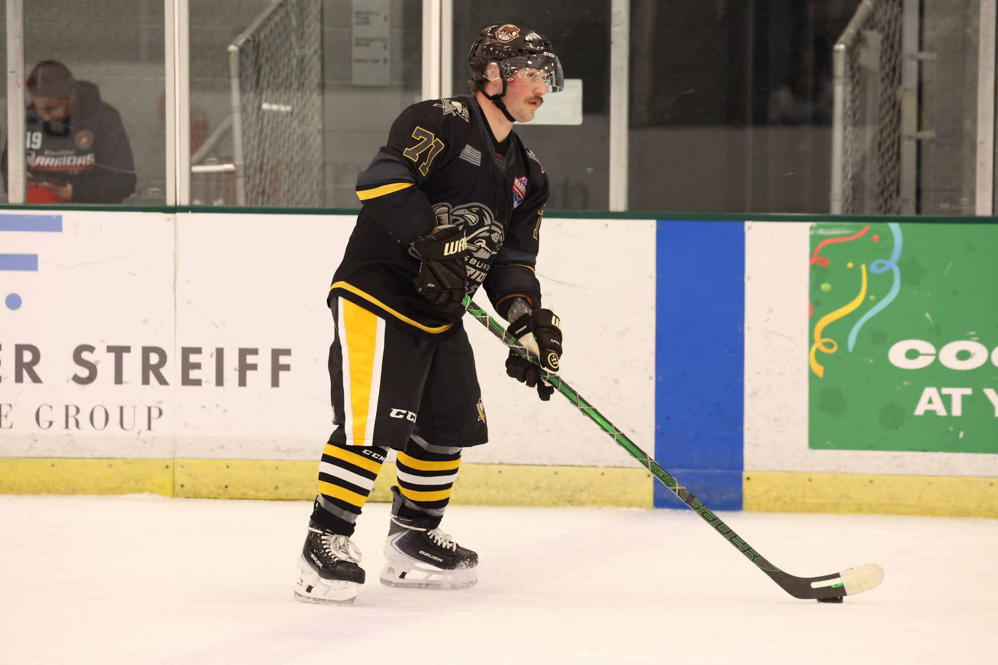 Action shot of Evan Wawrykow