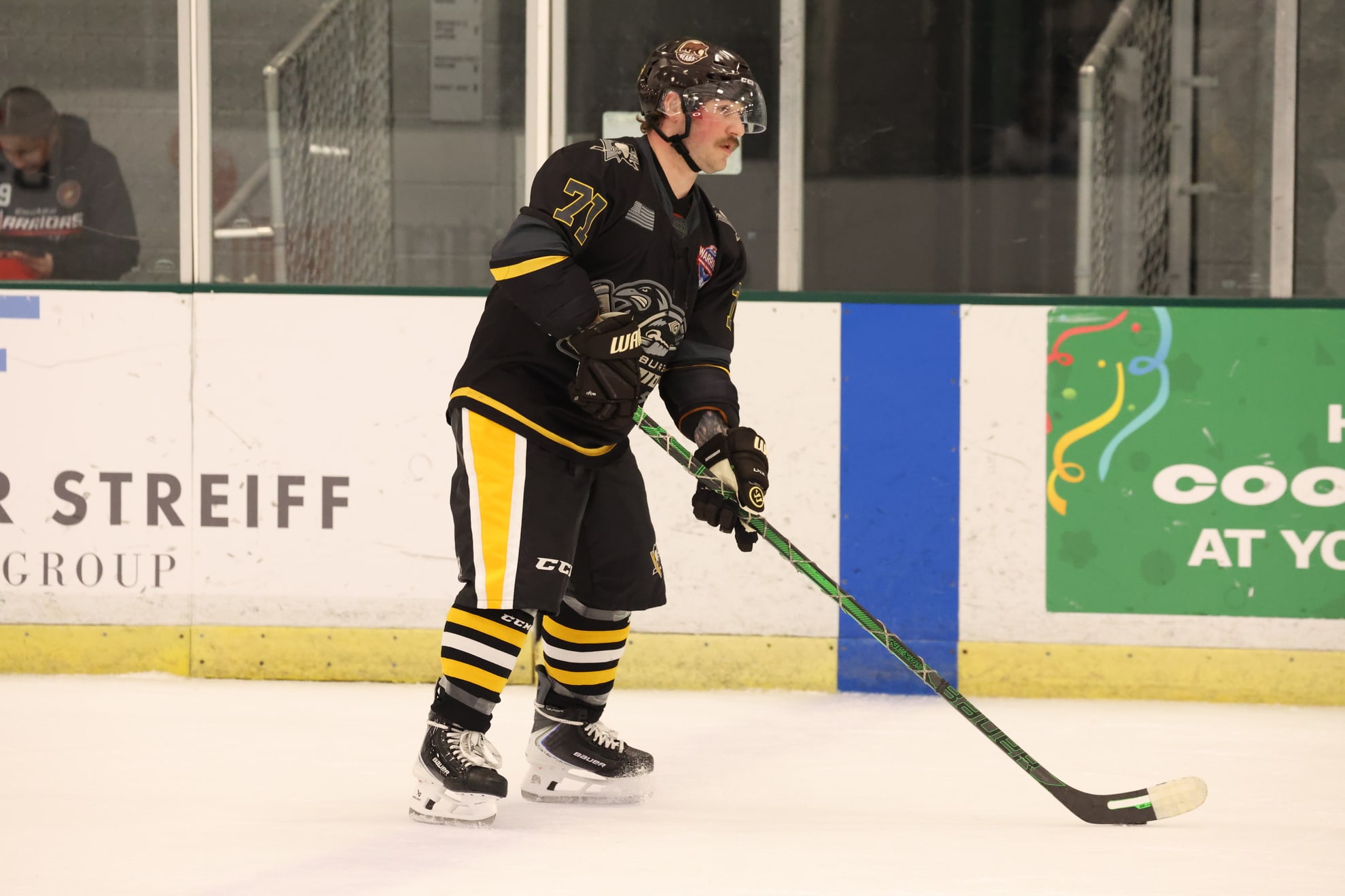 Action shot of Evan Wawrykow