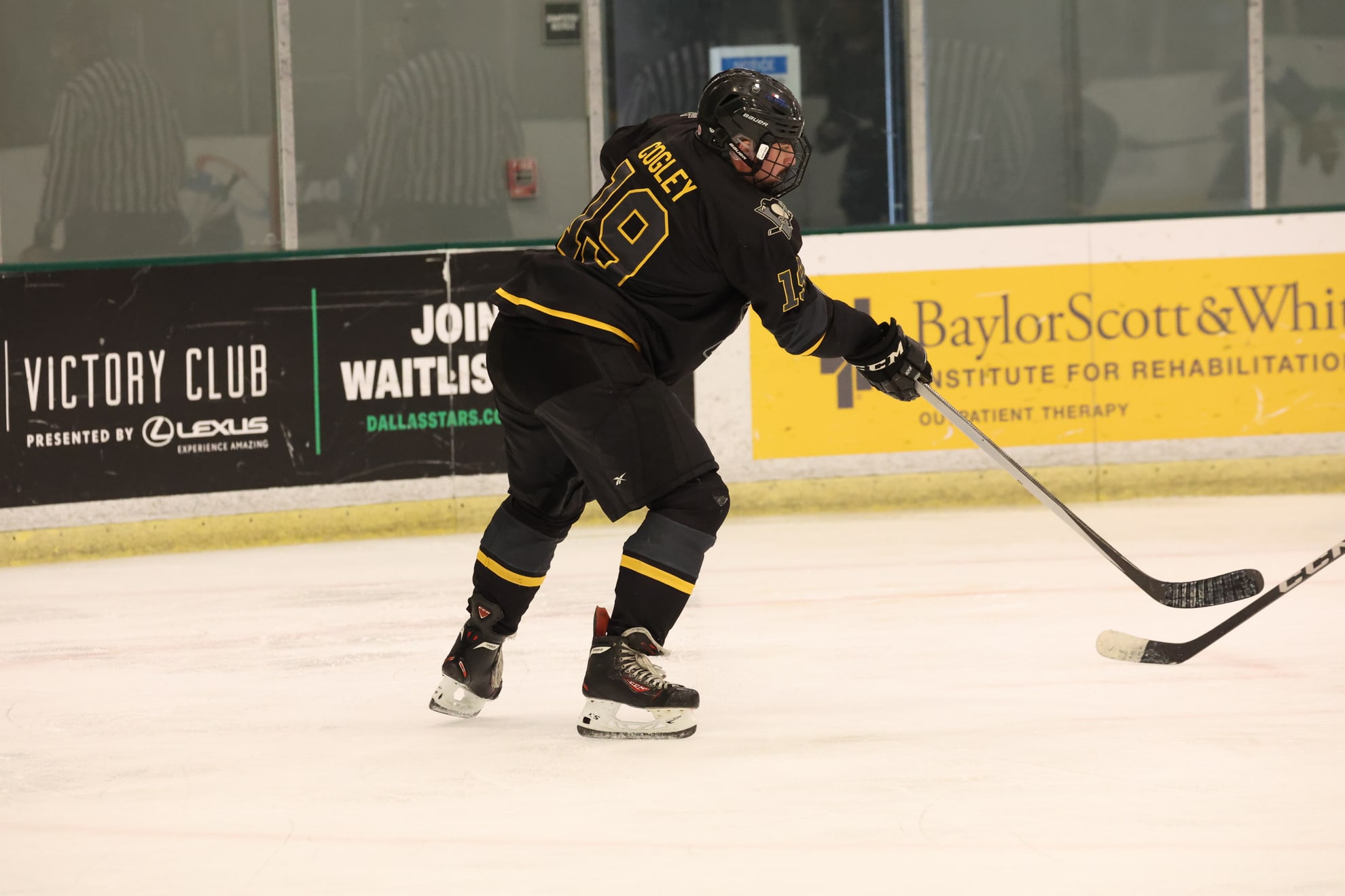 Action shot of Adam Cogley