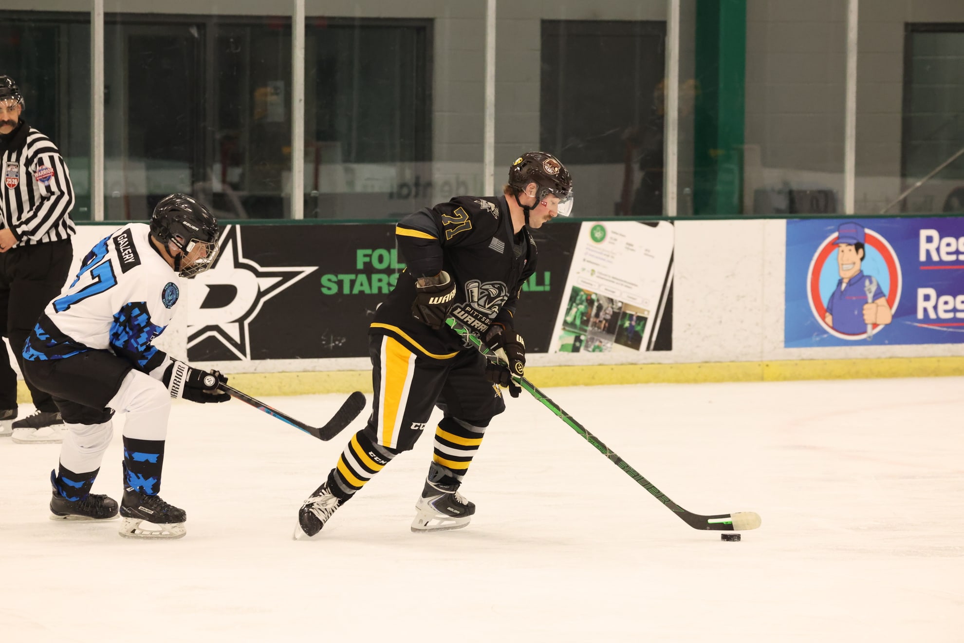 Action shot of Evan Wawrykow