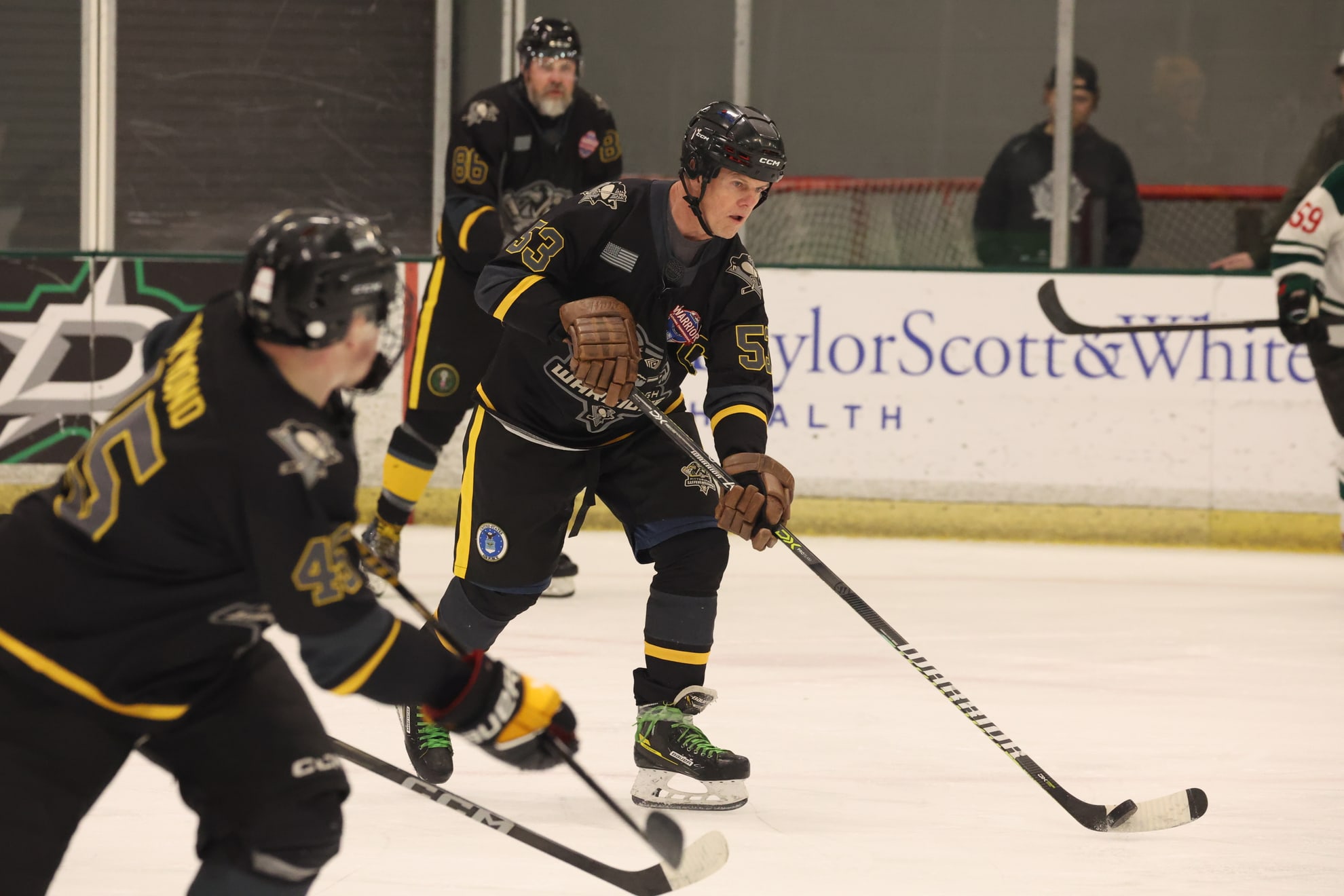 Action shot of Justin Brown