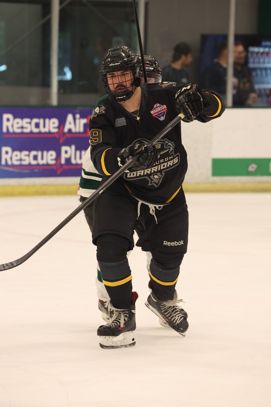 Action shot of Adam Cogley