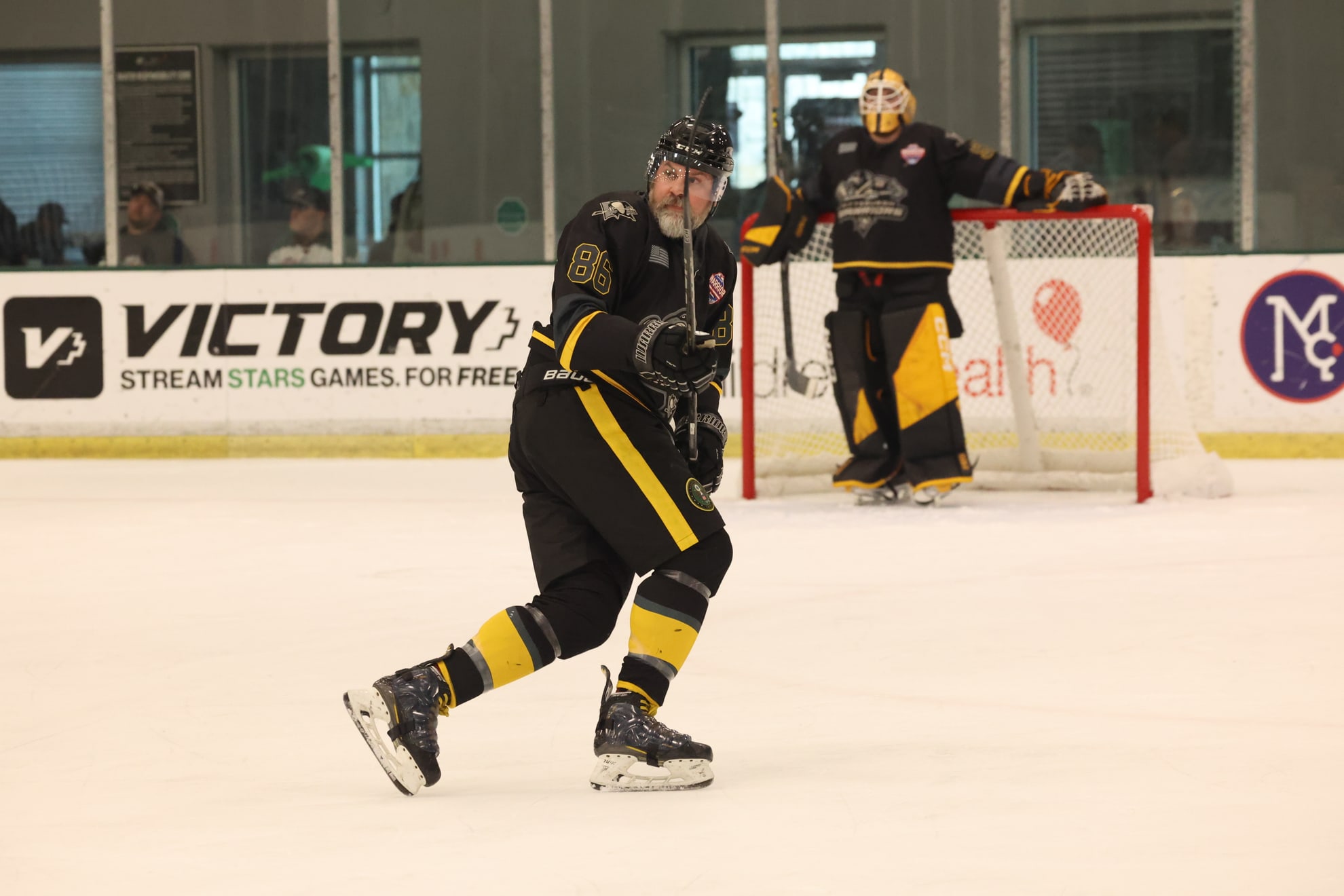 Action shot of Justin Brown