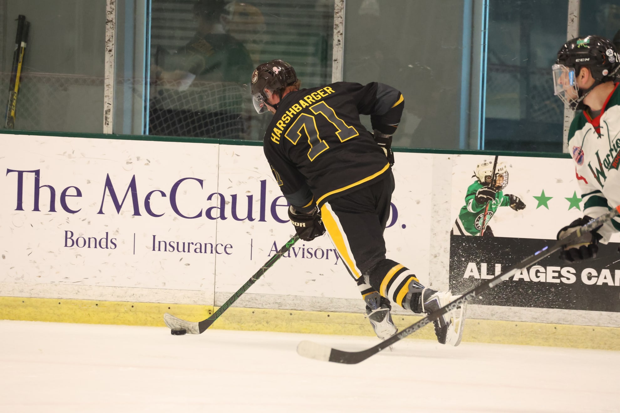 Action shot of Zayne Harshbarger