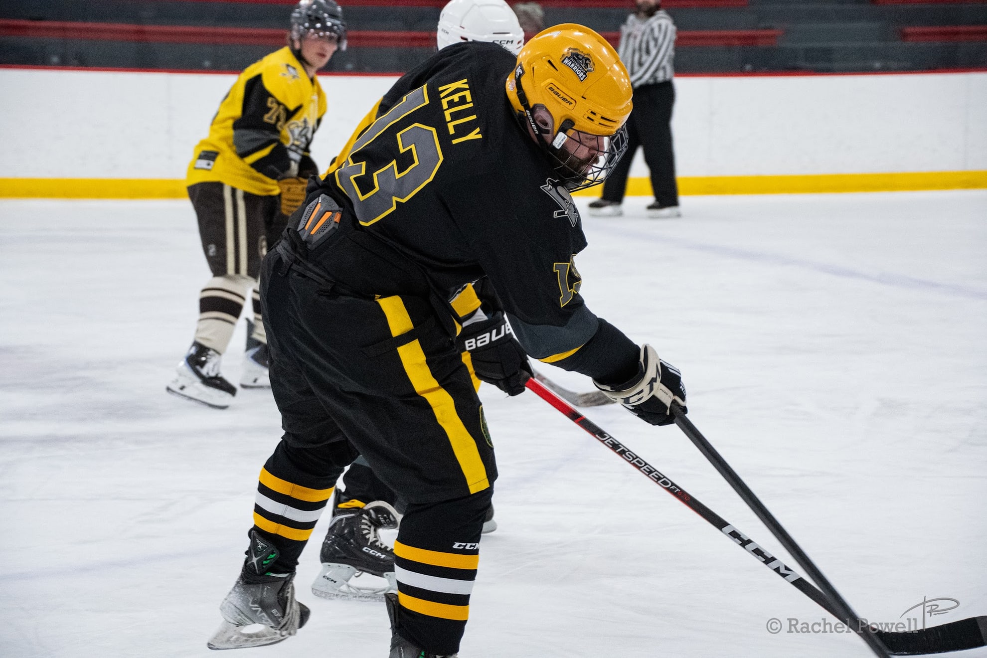 Action shot of JP Kelly