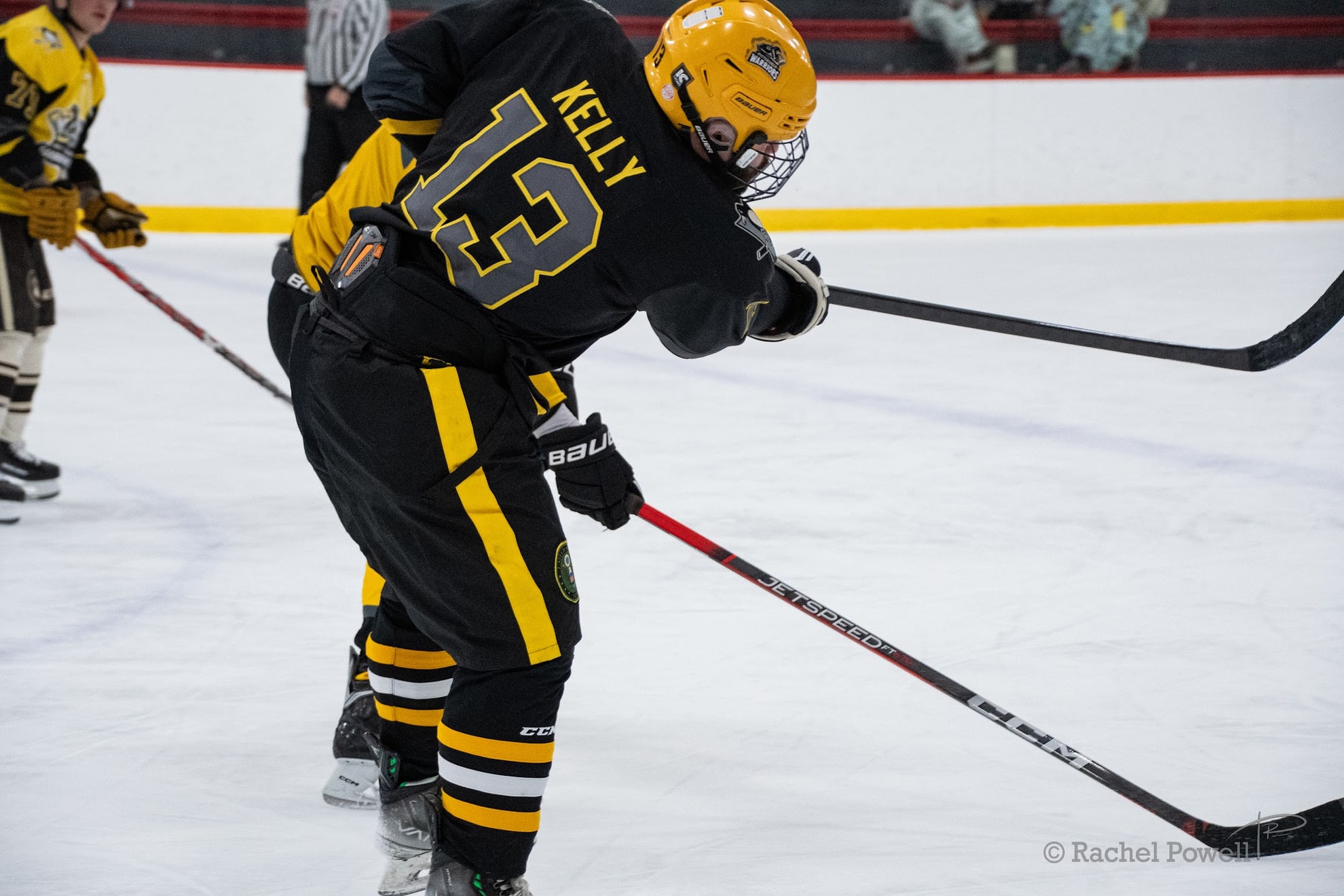 Action shot of JP Kelly